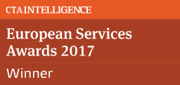 Sieger bei den CTA European Services Awards 2017 in der Kategorie „Bester FCM - Technologie“