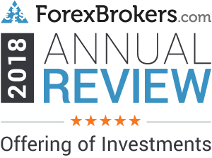 ForexBrokers.com: 5 stelle su 5 nella categoria "Offering of Investment" (offerta d'investimento)