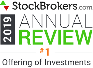primo premio nella categoria "offering of investments" (offerta dei prodotti di investimento) secondo stockbrokers.com nel 2019