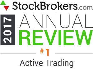 Valutazioni Interactive Brokers: riconoscimenti Stockbrokers.com 2017: Best for Active Trading (miglior offerta per il trading frequente)
