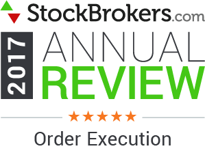 Valutazioni Interactive Brokers: riconoscimenti Stockbrokers.com 2017: "5 Stars - Order Execution" (esecuzione degli ordini - 5 stelle)