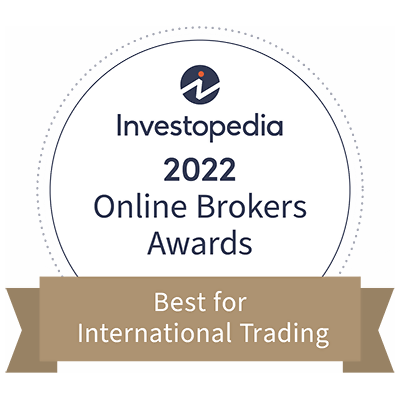 Premio Investopedia 2022 - Migliore compagnia per Trading internazionale 