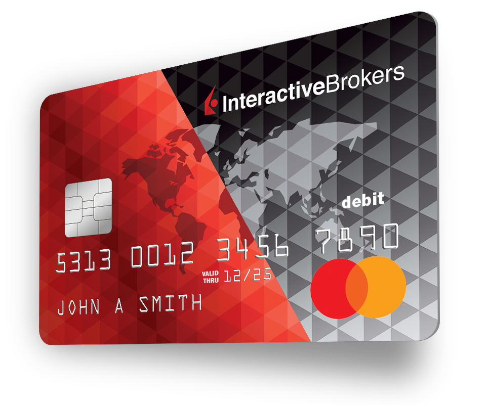Carta di debito Interactive Brokers Mastercard Debit senza oneri sulle transazioni estere